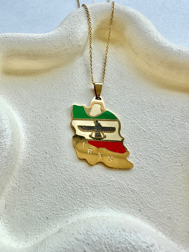 گردنبند نقشه و پرچم ایران